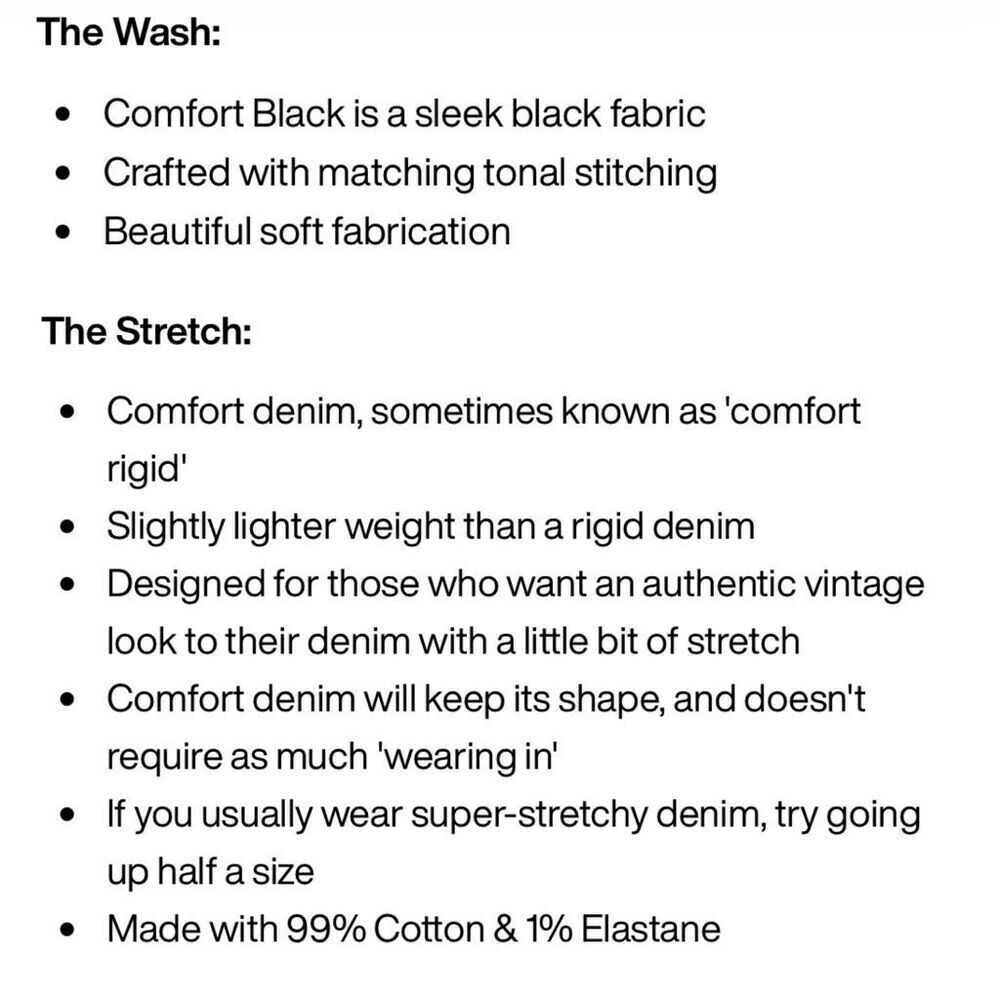 Rolla’s Original Straight Jeans in Comfort Jet Black Size 29 - Picture 5 of 5